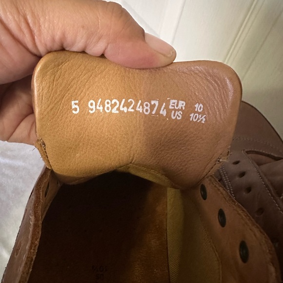 Mephisto Men's Tan and Dark Blue Sneakers - Picture 6 of 8